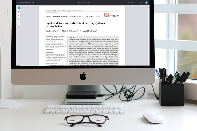 Paper published in Comprehensive Reviews in Food Science and Food Safety