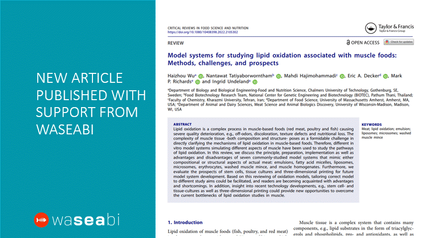 Would you like to know more about the mechanisms of lipid oxidation in muscle-based foods?