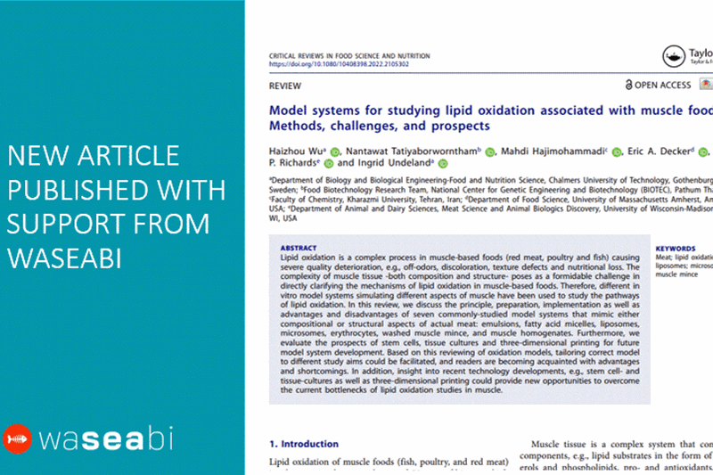 Would you like to know more about the mechanisms of lipid oxidation in muscle-based foods?