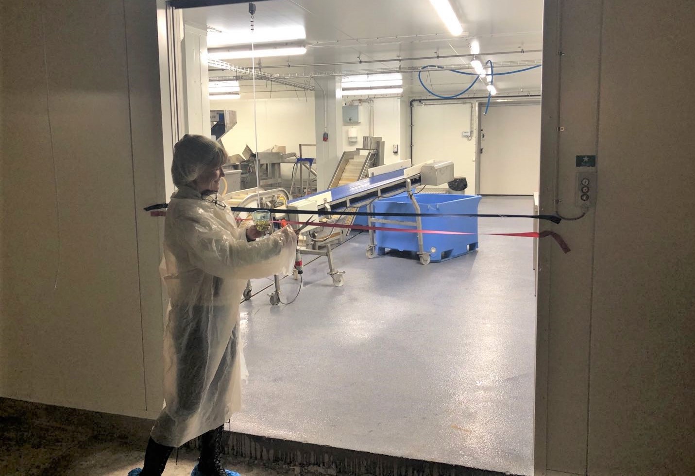 Grand-opening of new filleting line which sorts side-streams